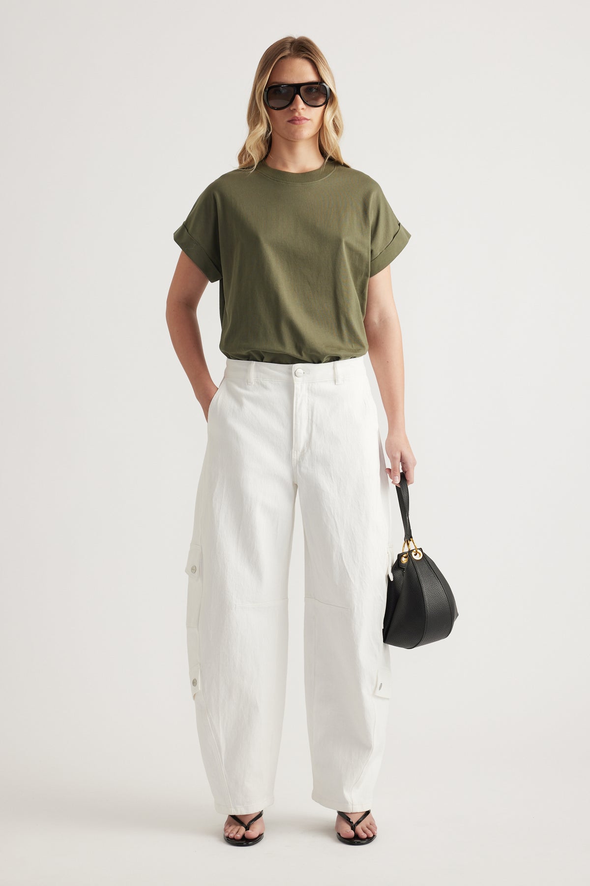 Alexa Cargo Barrel Jean