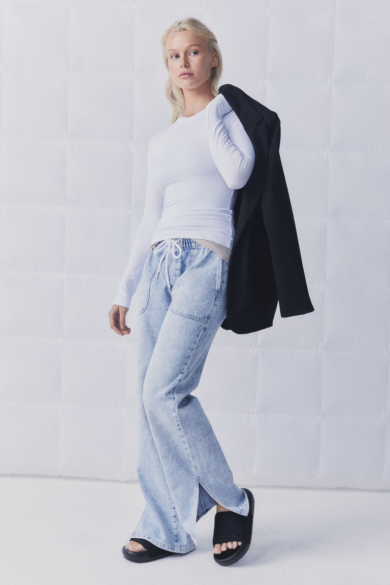D-Luxe Bamboo Crew Neck Top