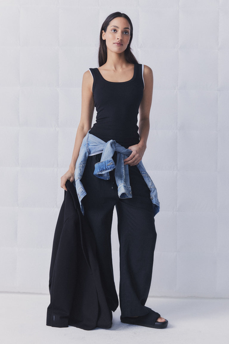 D-Luxe Bamboo Scoop Neck Tank