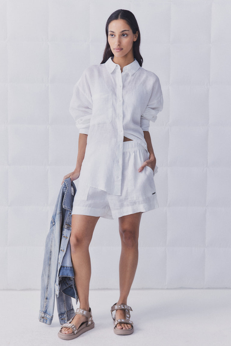 D-Luxe Pocket Linen Short