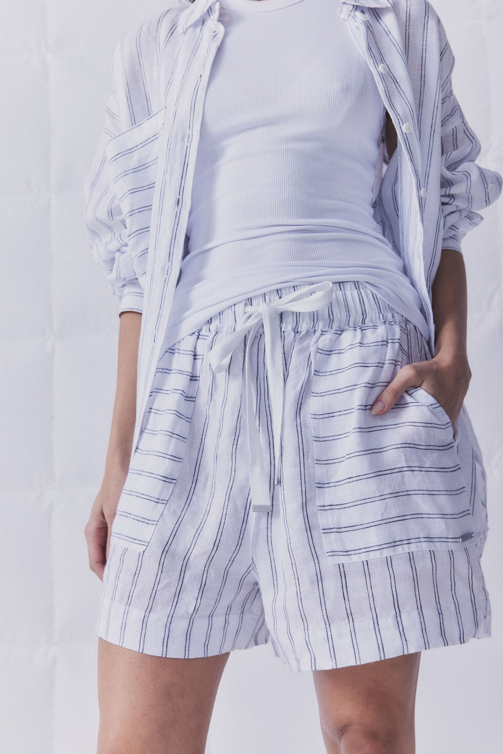 D-Luxe Pocket Linen Short
