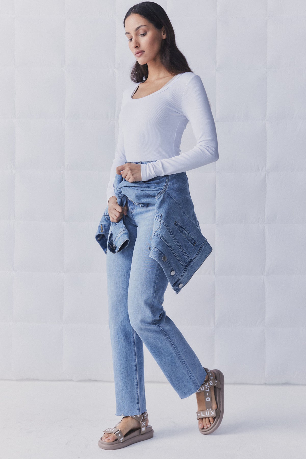 D-Luxe Bamboo Scoop Neck Top