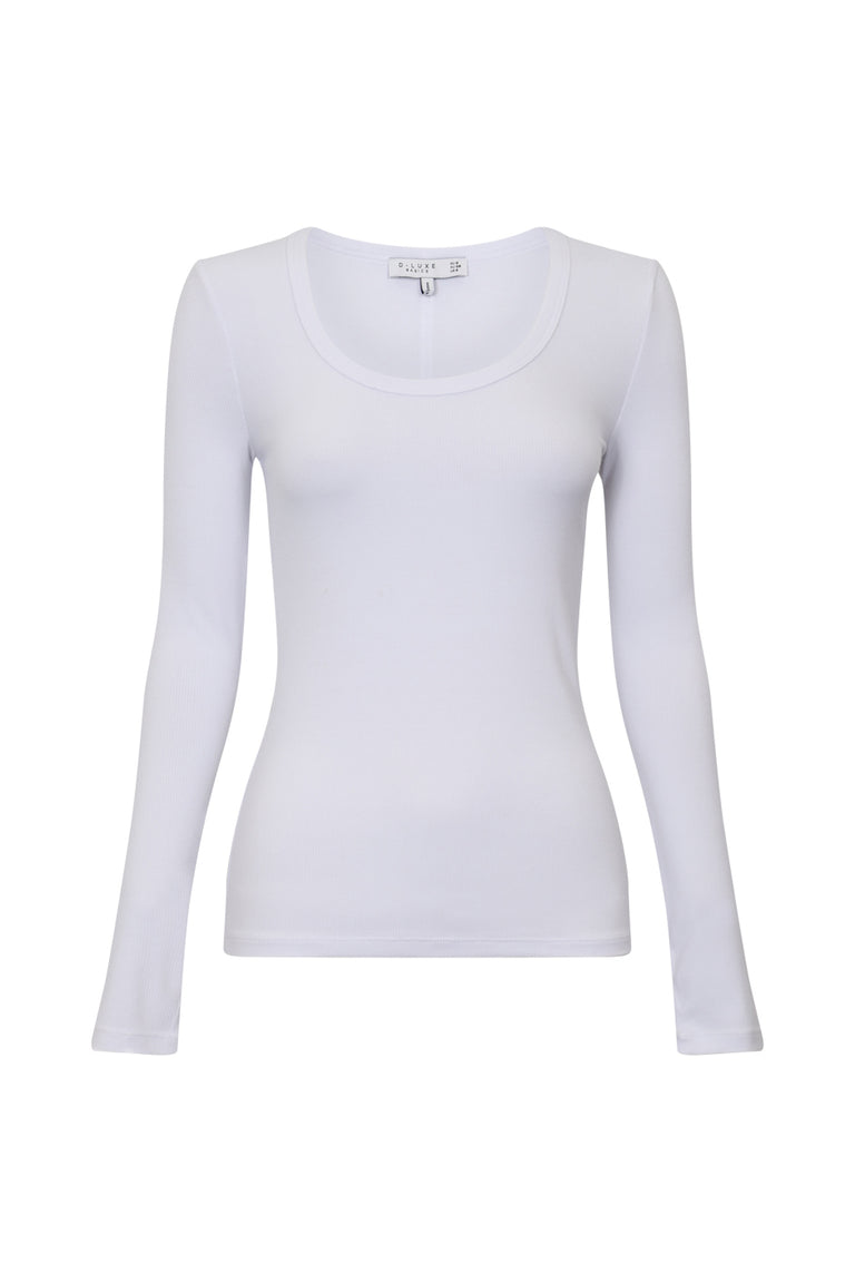 D-Luxe Bamboo Scoop Neck Top