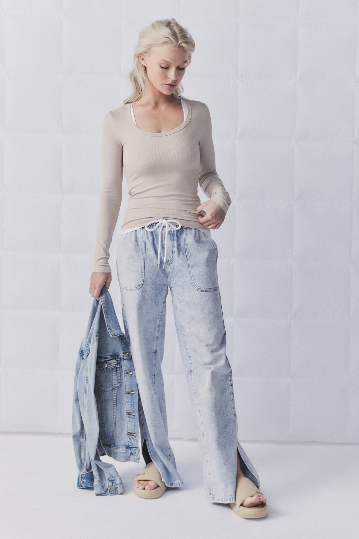 D-Luxe Bamboo Scoop Neck Top