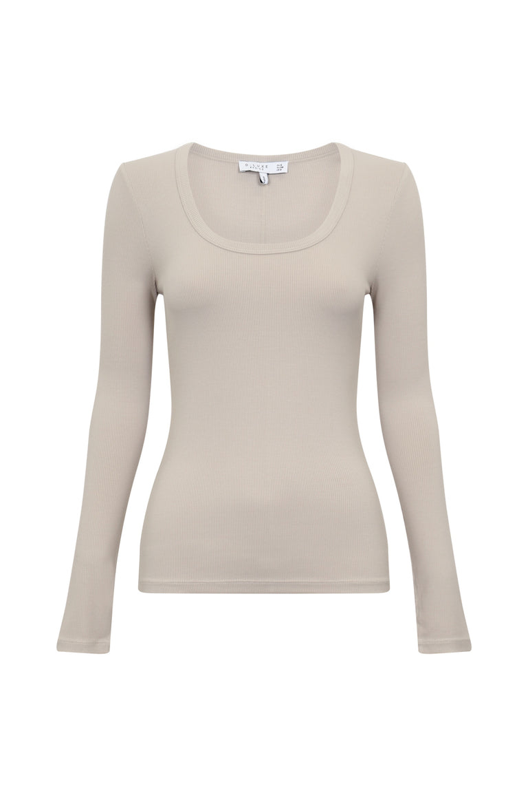D-Luxe Bamboo Scoop Neck Top