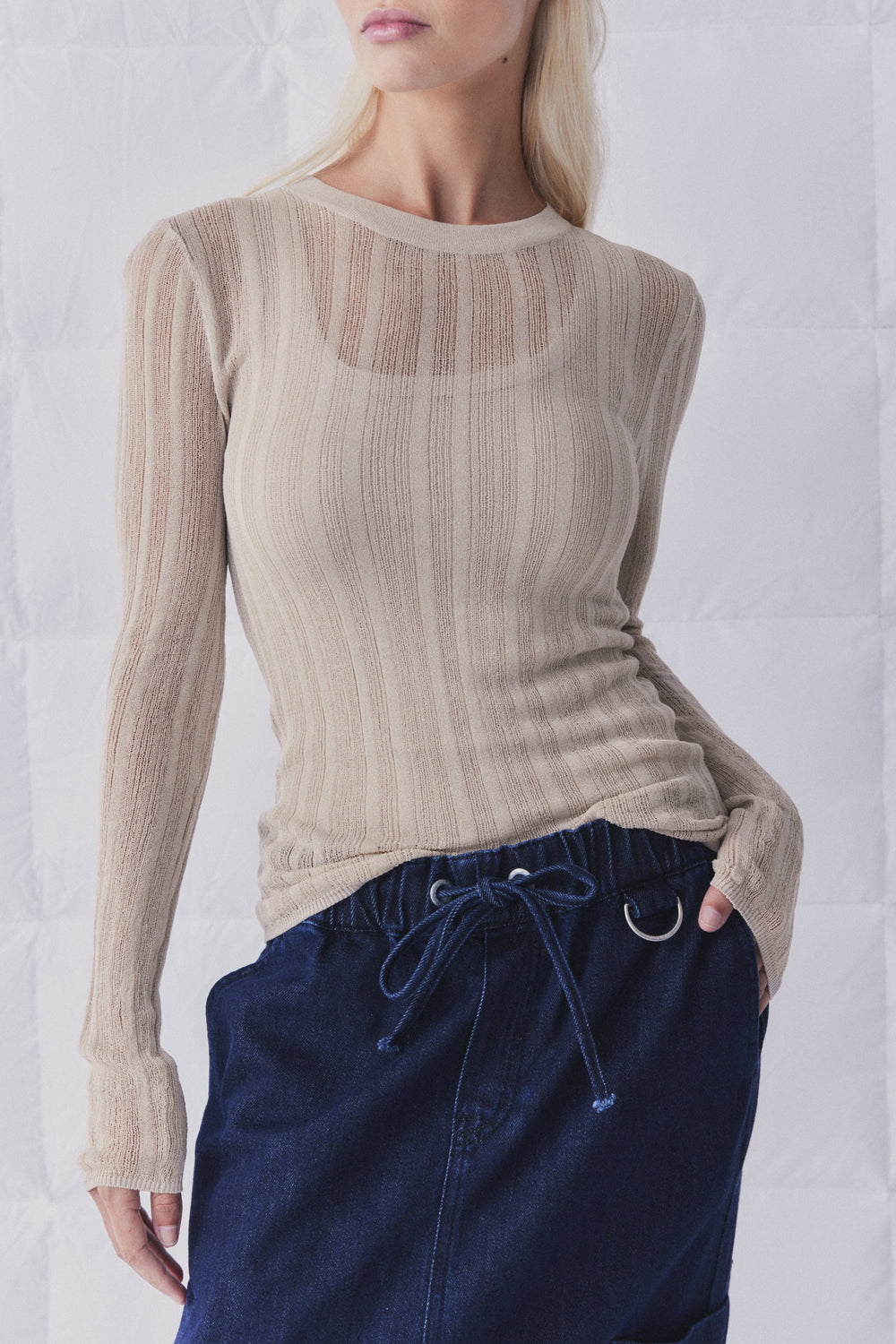 D-Luxe Knitted Long Sleeve Top