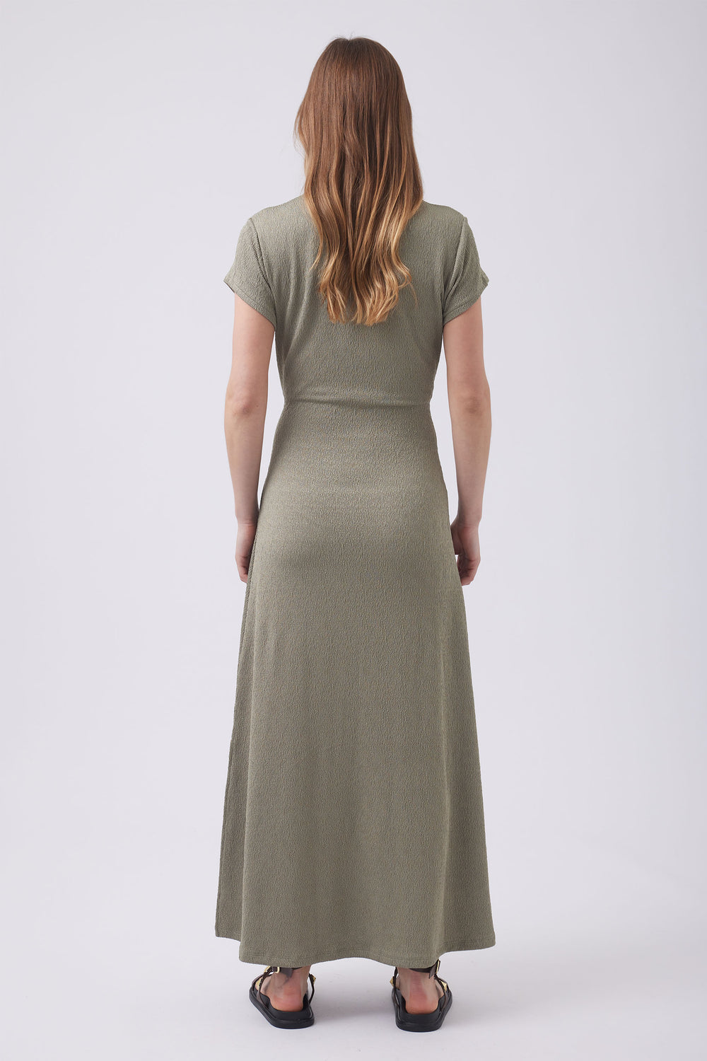 Tilly Tie Front Midi Dress