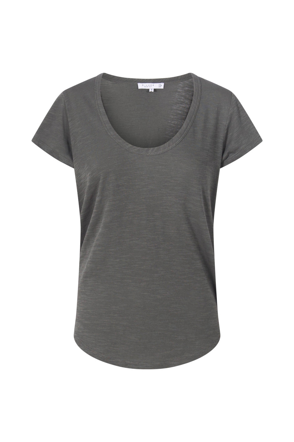 D-Luxe Scoop Neck Slub Tee
