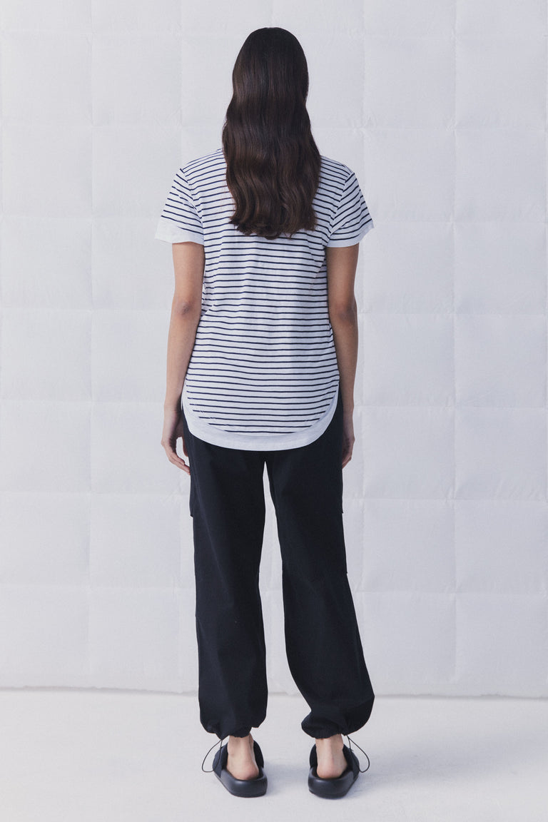 D-Luxe Scoop Neck Slub Tee
