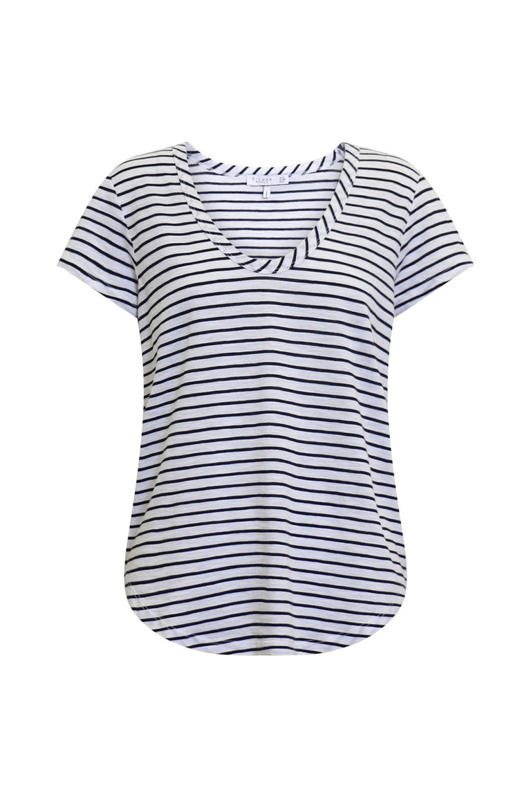 D-Luxe Scoop Neck Slub Tee