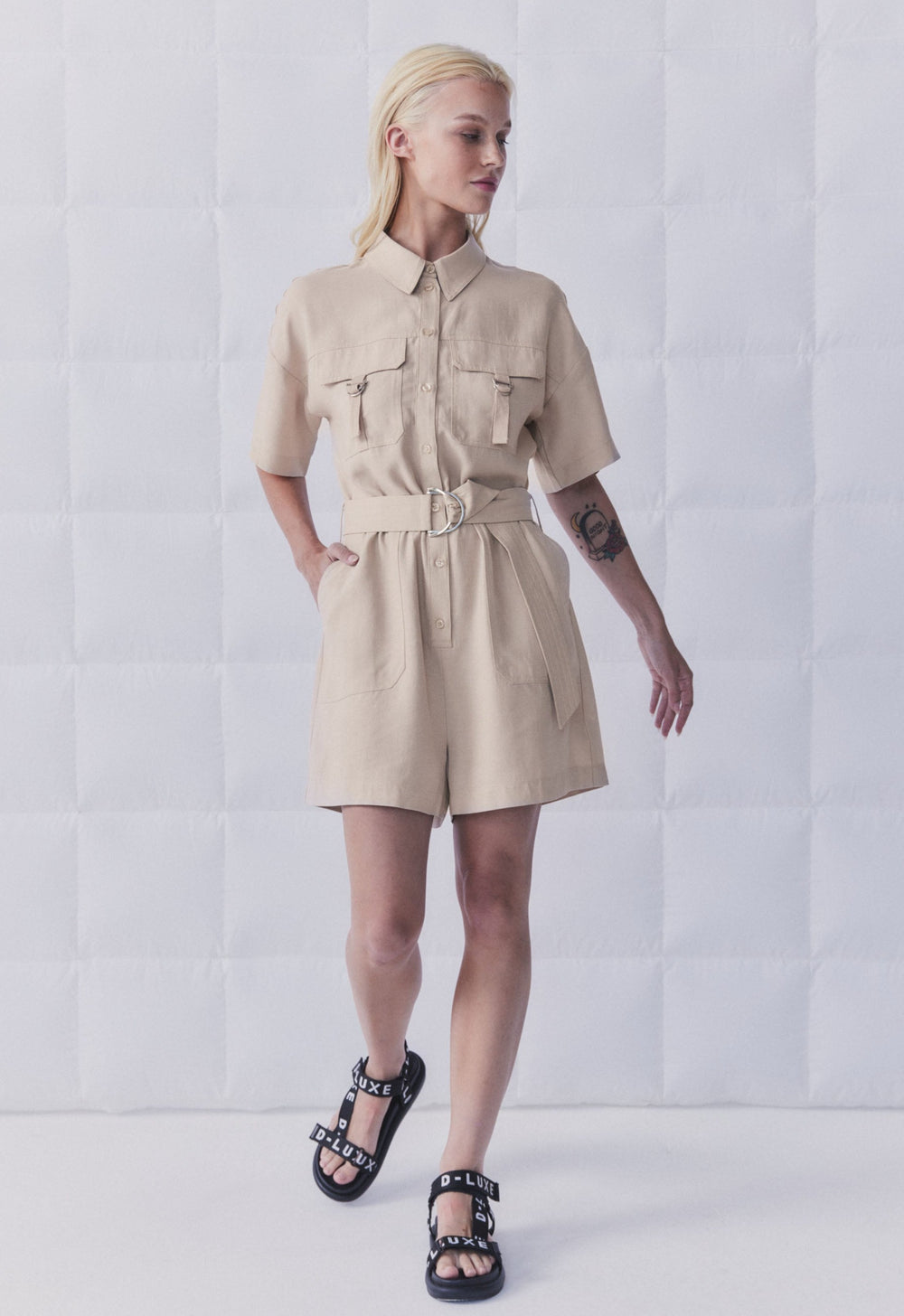 D-Luxe Cargo Pocket Romper