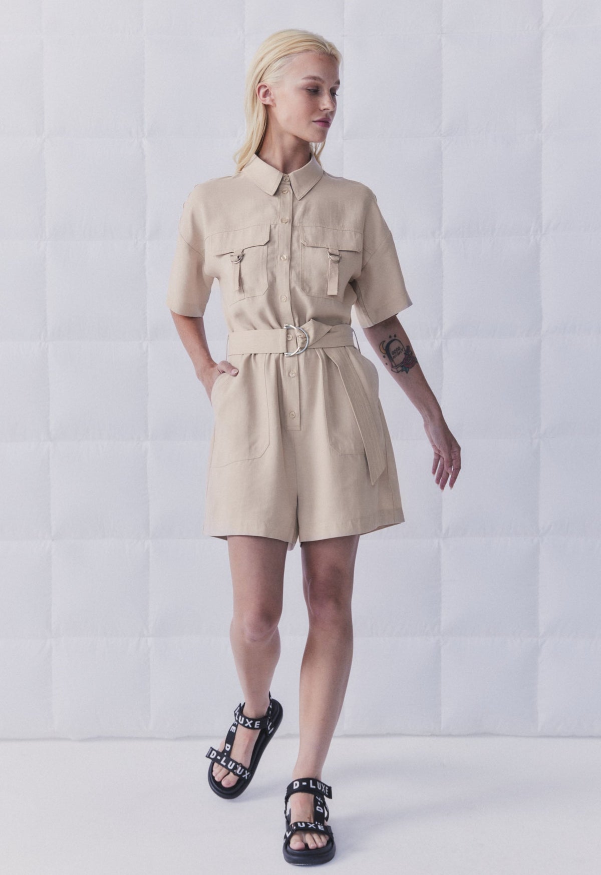 D-Luxe Cargo Pocket Romper