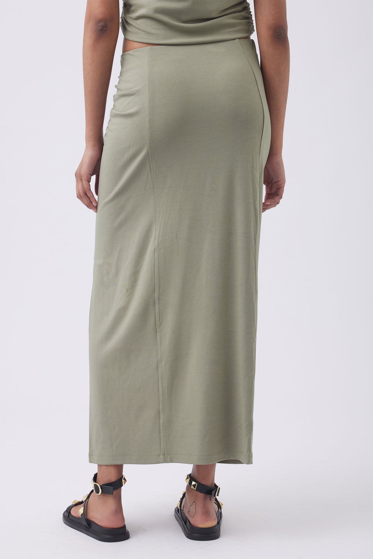 Cooper Ruched Midi Skirt
