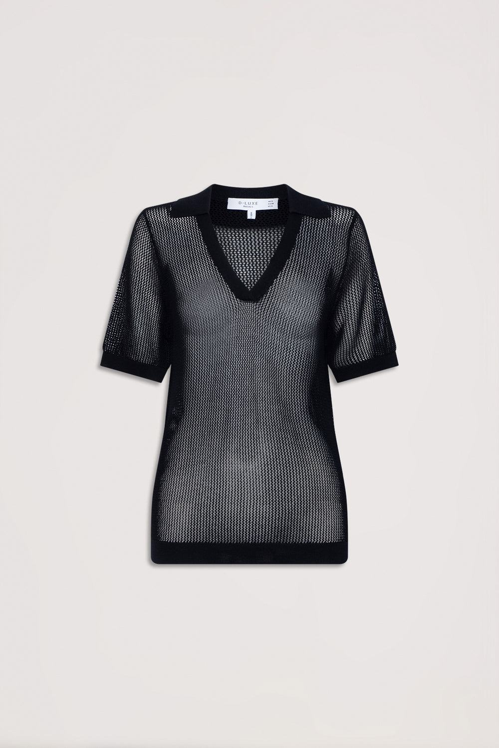 D-Luxe Polo Knit Top
