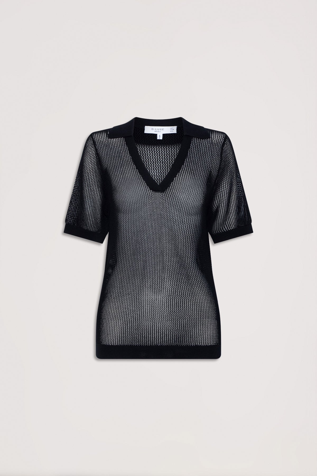 D-Luxe Polo Knit Top