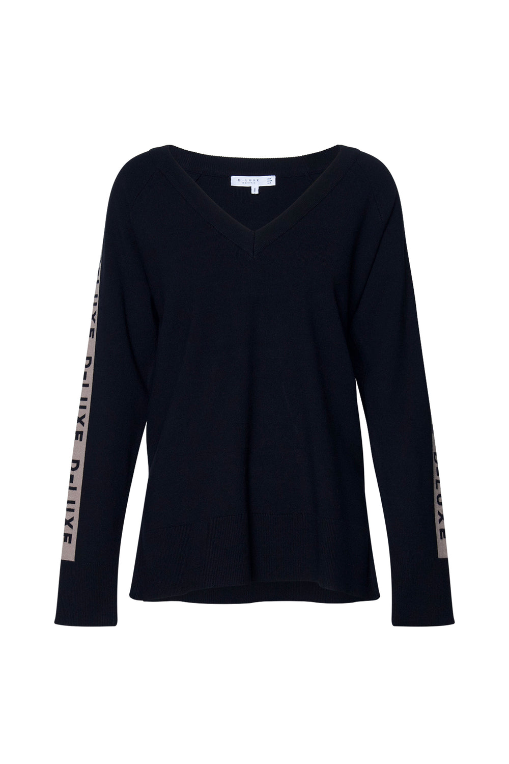 D-Luxe Logo Panel Knit