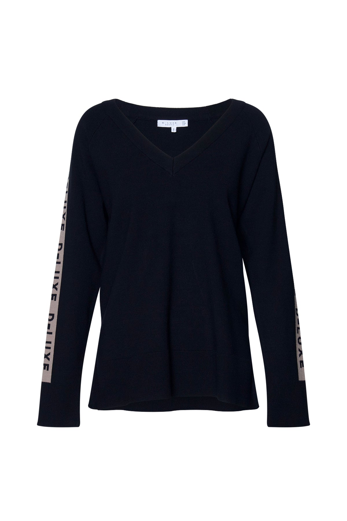 D-Luxe Logo Panel Knit