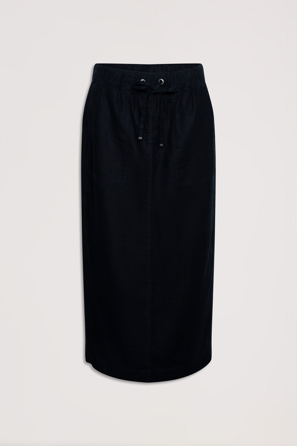 D-Luxe Linen Midi Skirt