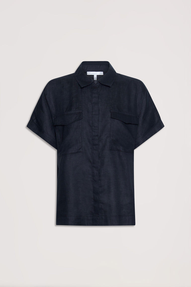 D-Luxe Pocket Linen Shirt