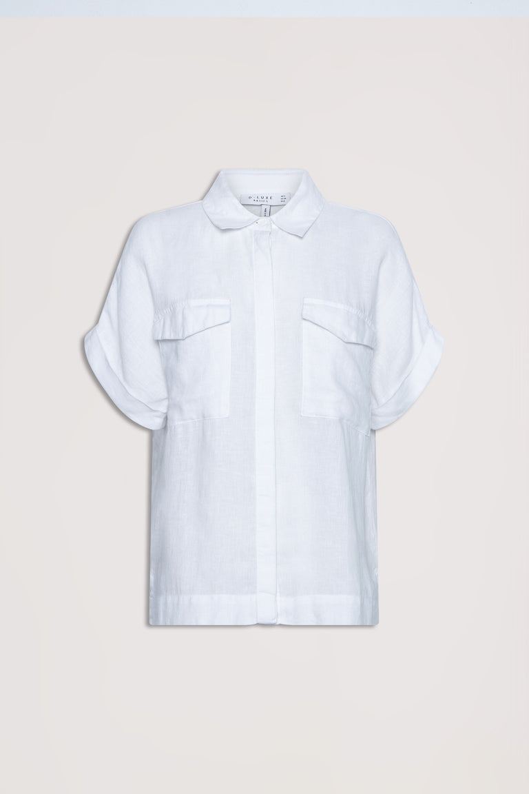 D-Luxe Pocket Linen Shirt