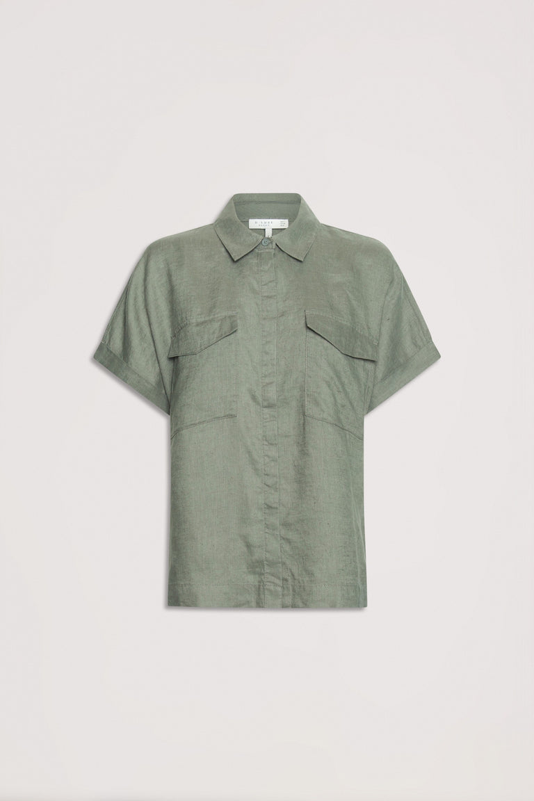 D-Luxe Pocket Linen Shirt