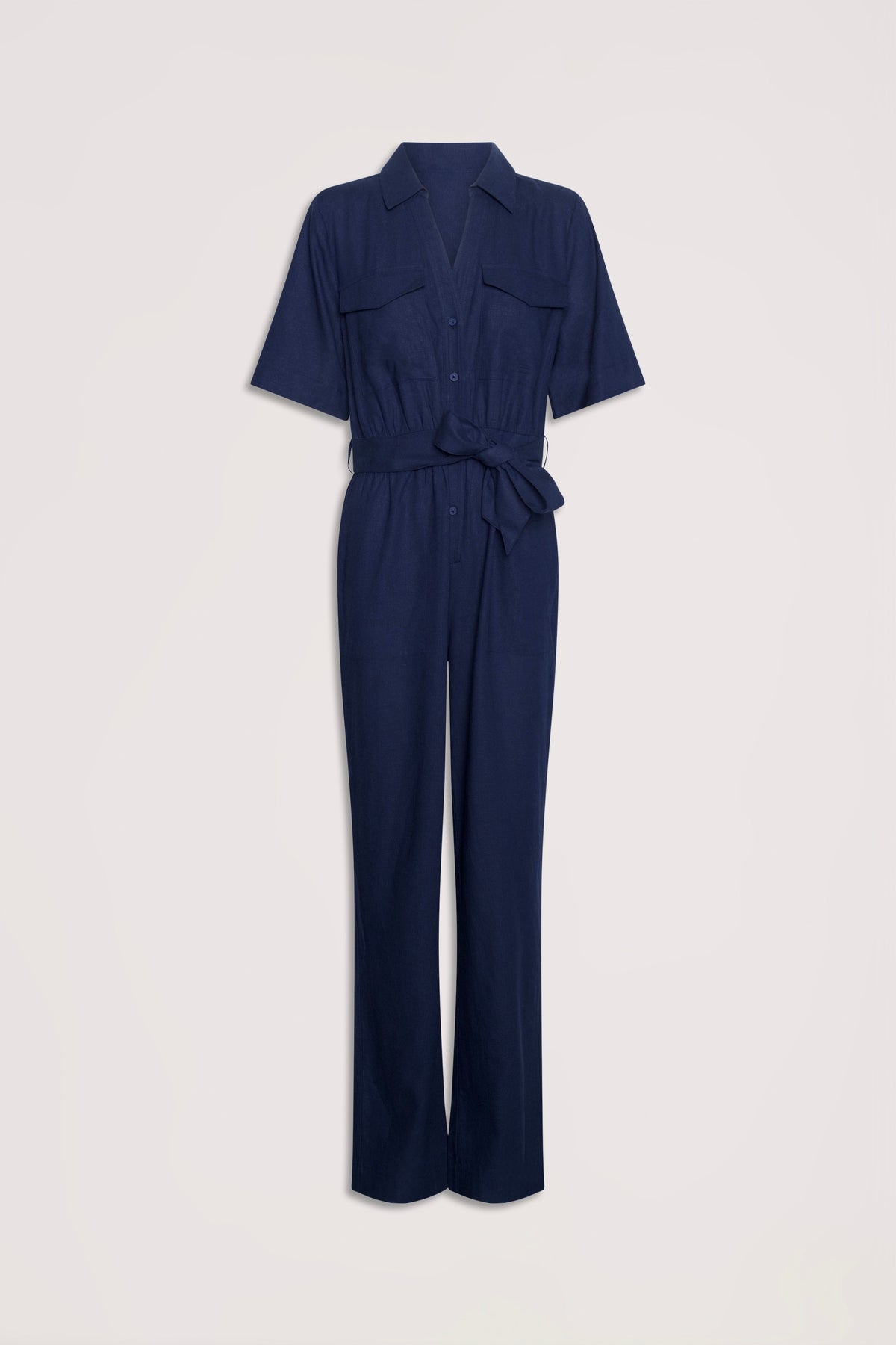 D-Luxe Linen Blend Jumpsuit