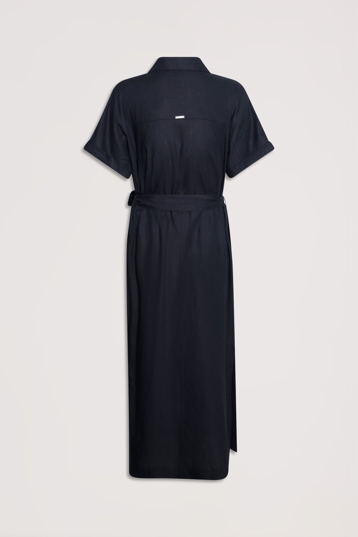 D-Luxe Linen Blend Midi Dress