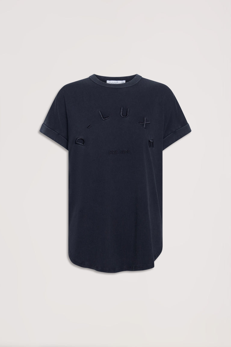 D-Luxe Half Moon Tonal Tee