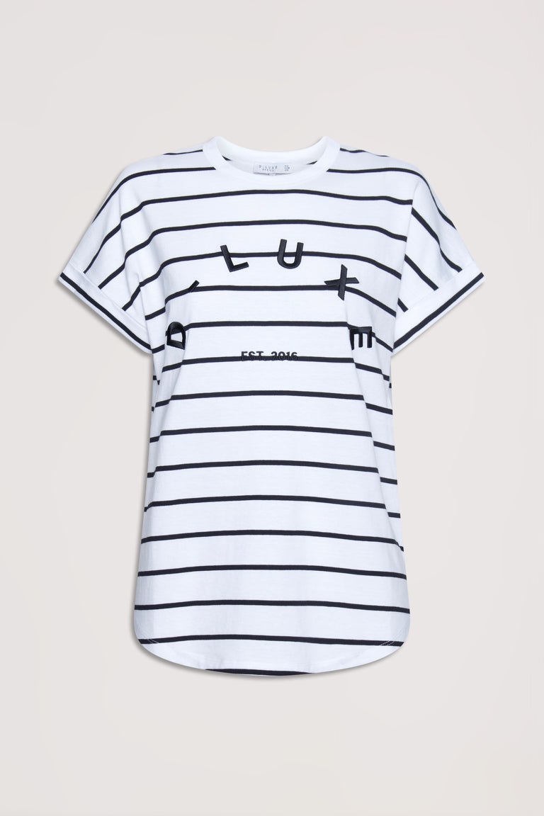 D-Luxe Half Moon Tonal Tee