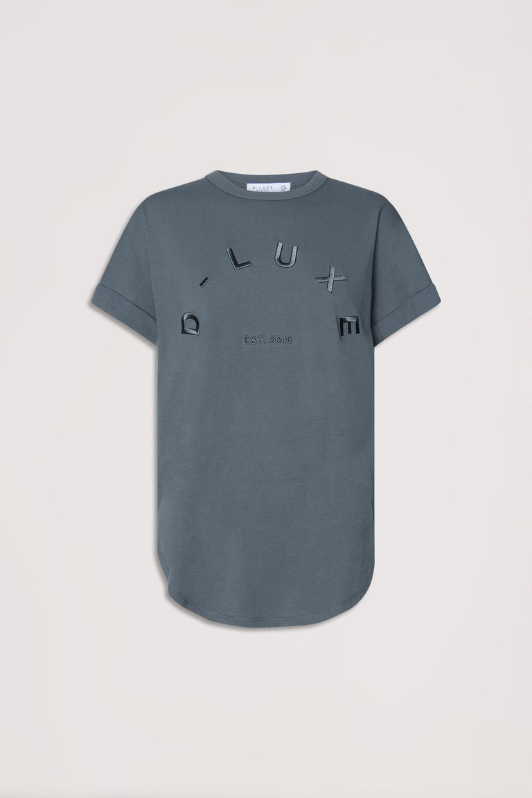 D-Luxe Half Moon Tonal Tee