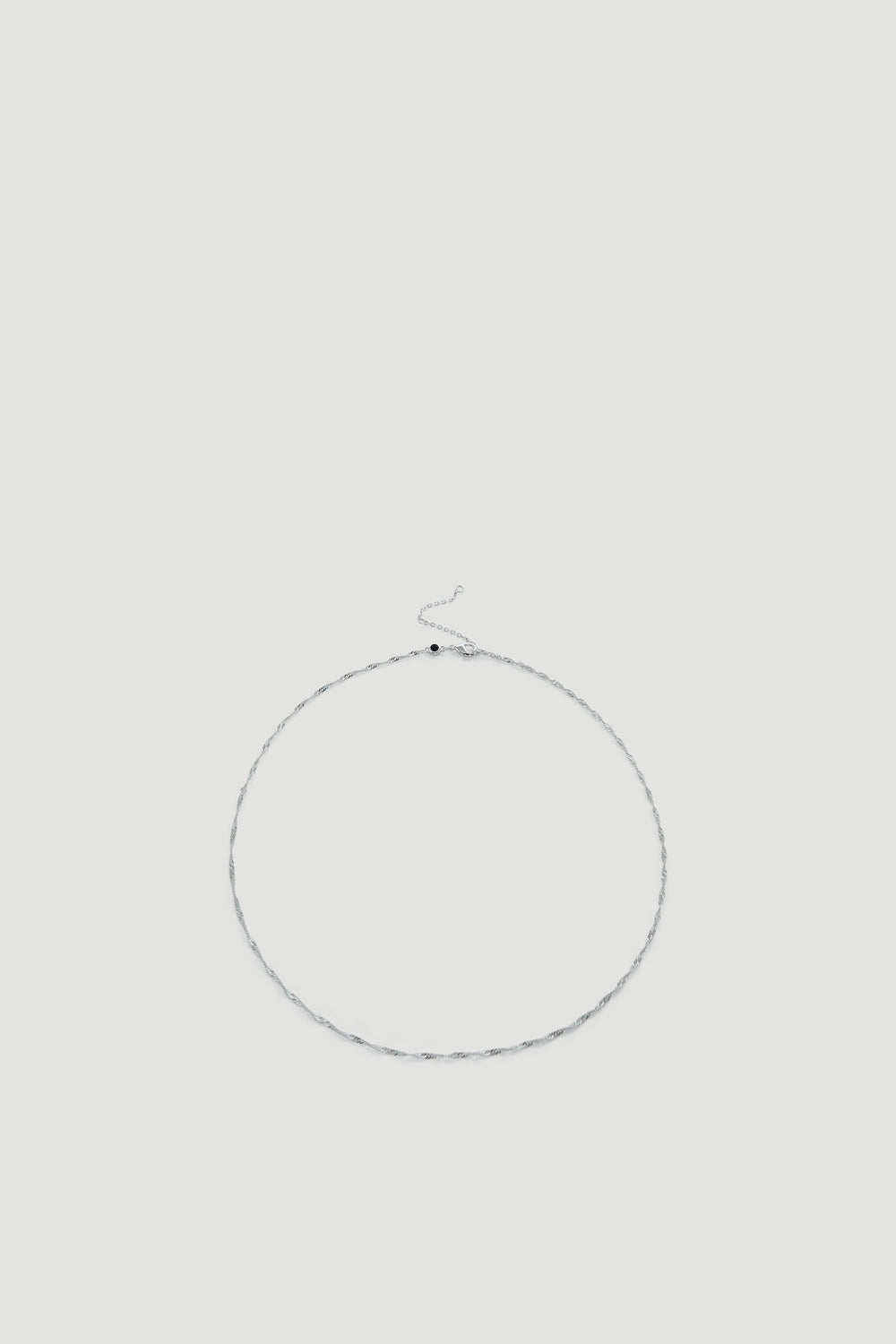 9ct Twisted Necklace in delicate silver tone by DECJUBA, an Australian brand for effortless versatile everyday style