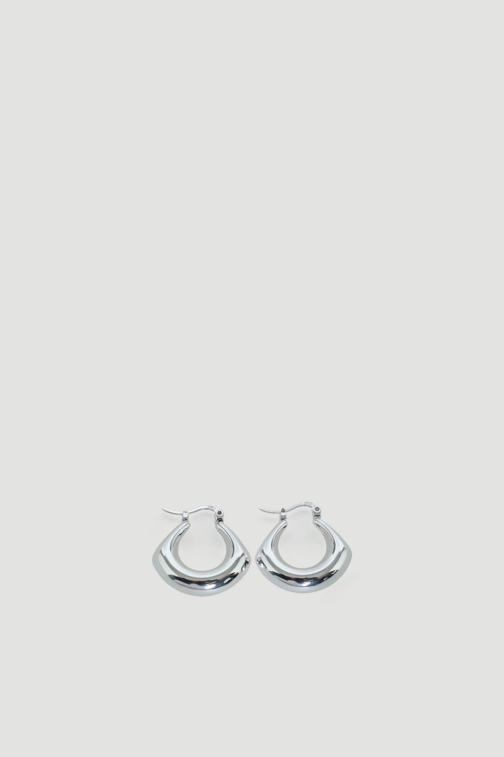9ct Hanging Hoop Earrings in polished silver tone by DECJUBA, an Australian fashion brand for effortless, versatile style