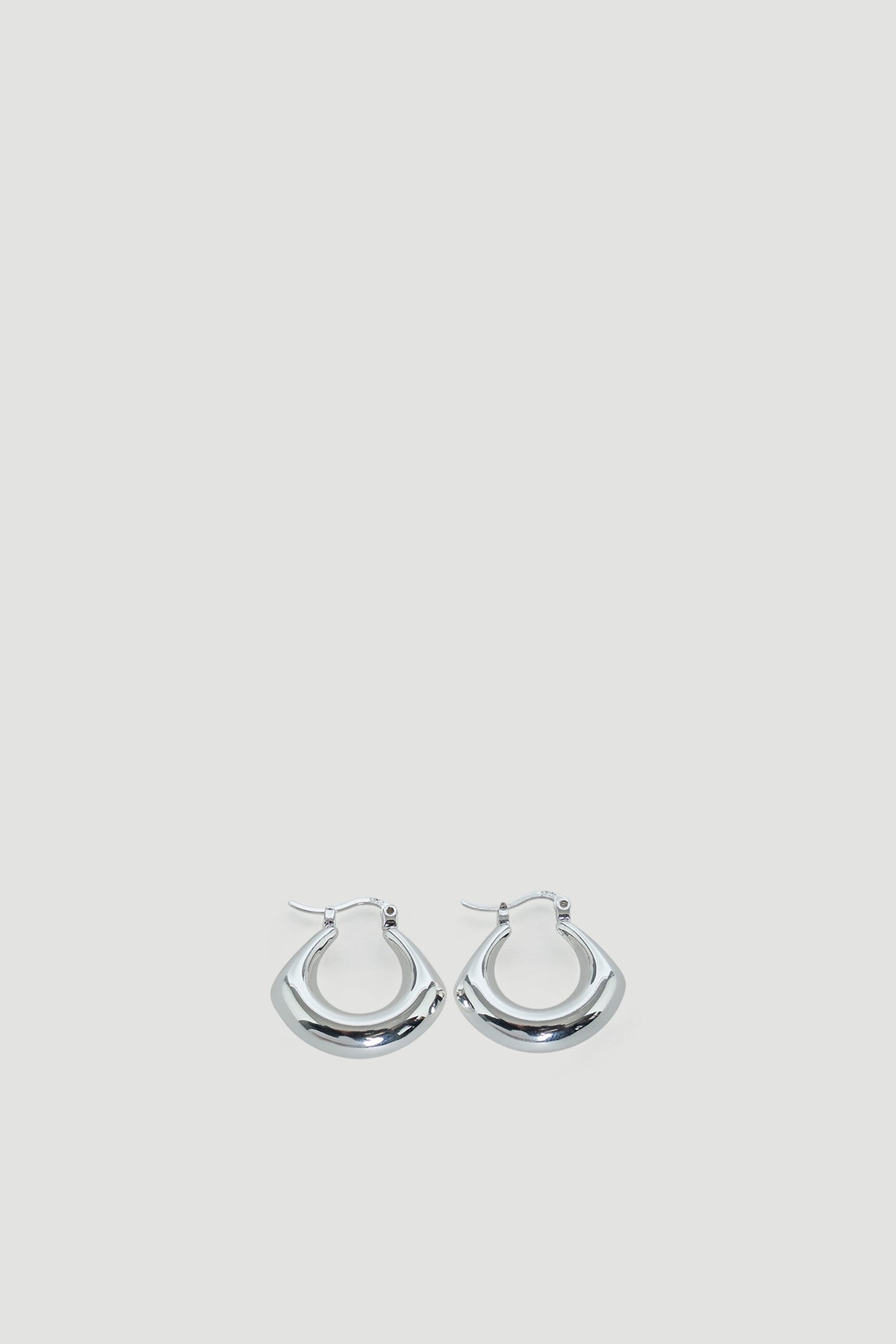 9ct Hanging Hoop Earrings in polished silver tone by DECJUBA, an Australian fashion brand for effortless, versatile style