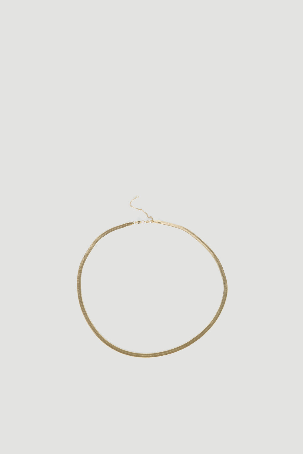 9ct Snake Chain Necklace in gold plated recycled brass by DECJUBA, an Australian brand for effortless versatile style.