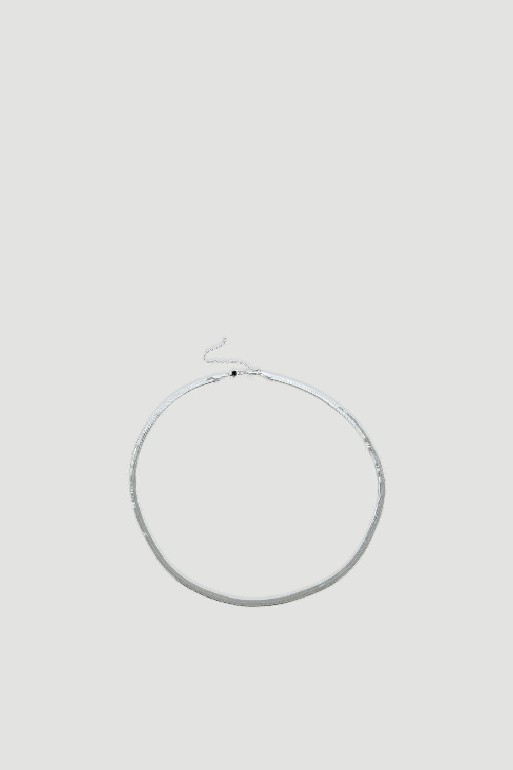 9ct Snake Chain Necklace in polished silver tone by DECJUBA, an Australian brand for effortless versatile style.
