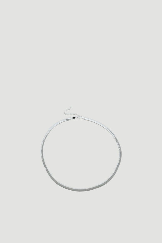 9ct Snake Chain Necklace in polished silver tone by DECJUBA, an Australian brand for effortless versatile style.