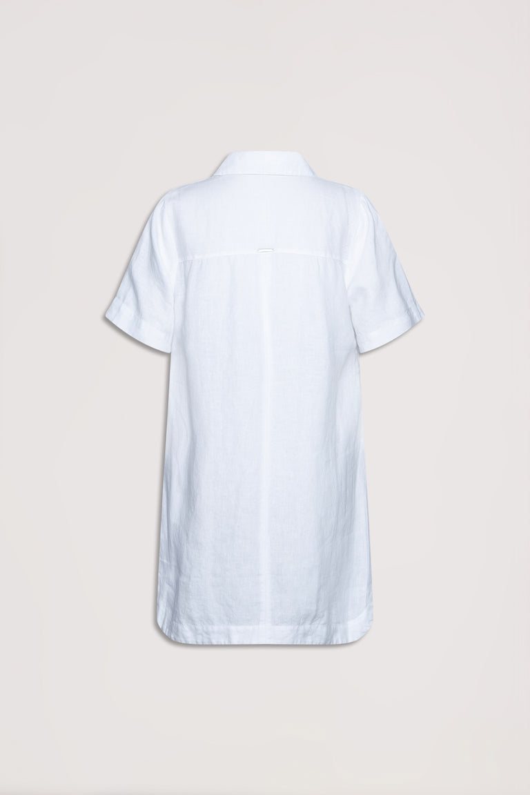 D-Luxe Linen Short Dress