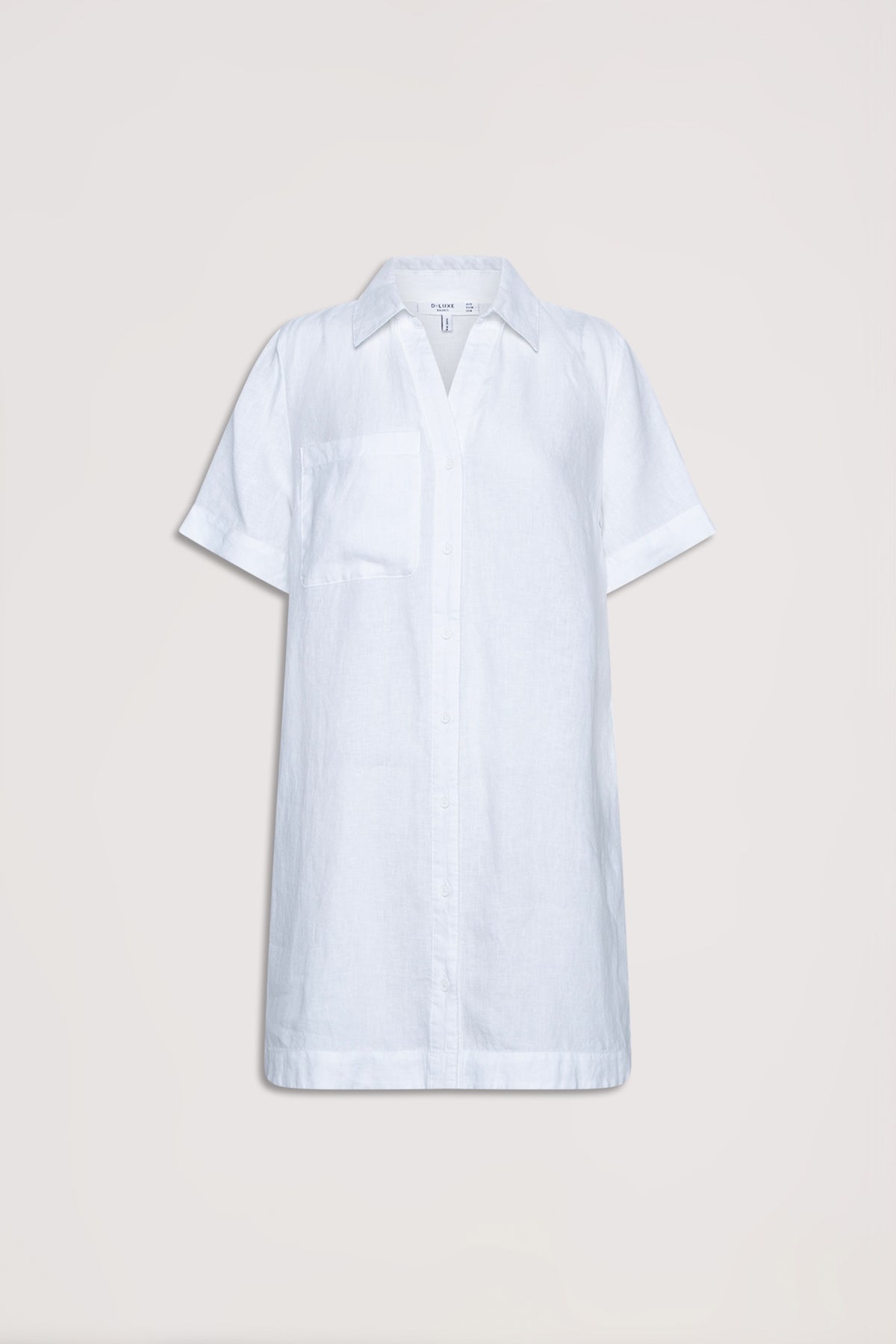 D-Luxe Linen Short Dress