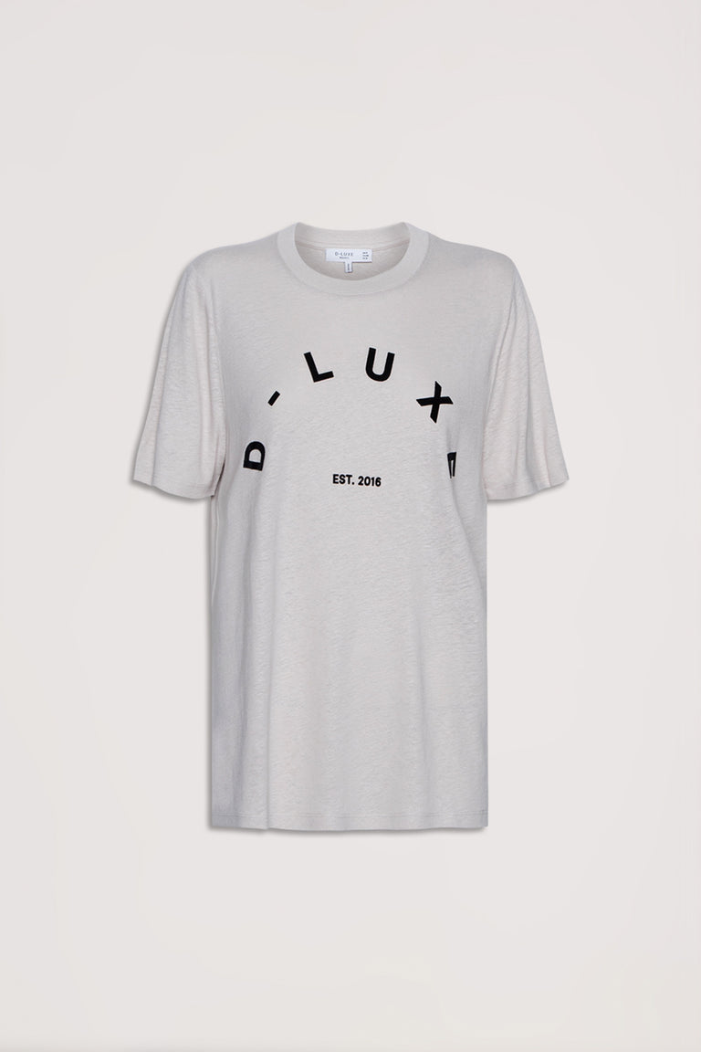 D-Luxe Linen Blend Logo Tee