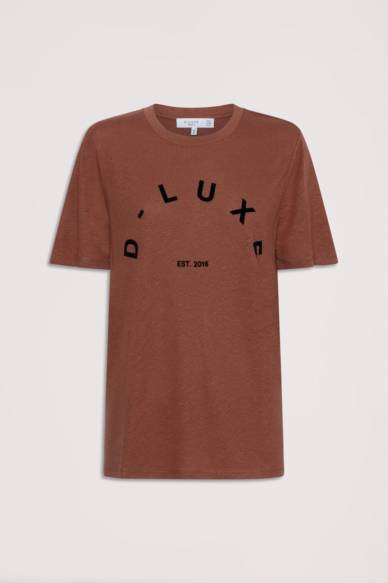 D-Luxe Linen Blend Logo Tee