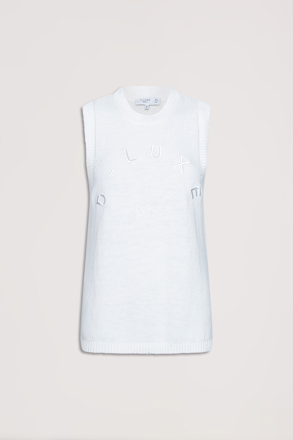 D-Luxe Logo Knit Tank