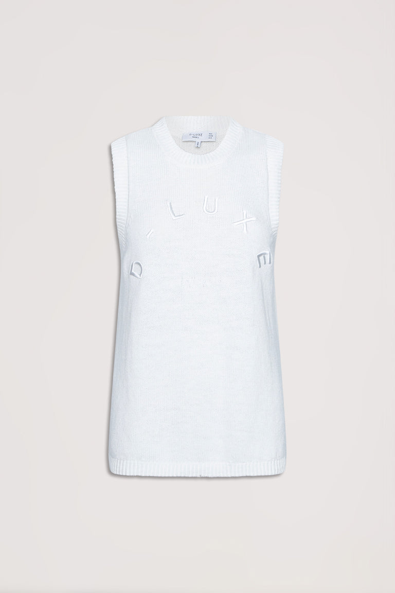 D-Luxe Logo Knit Tank