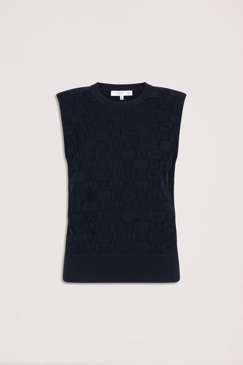 D-Luxe Monogram Knit Tank