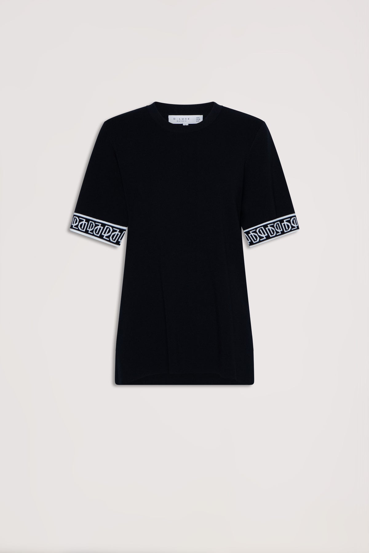 D-Luxe Contrast Knit Top