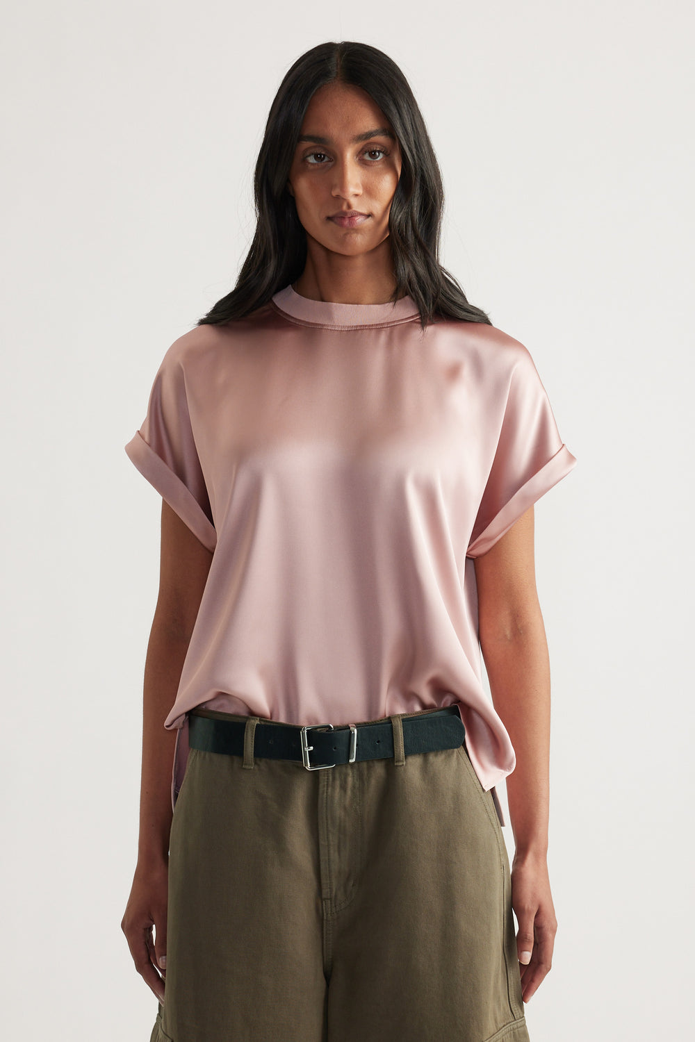 AnnMaree Satin Tee