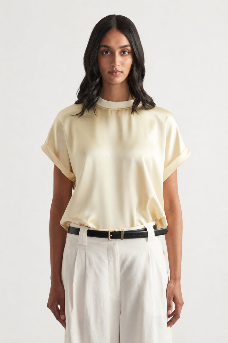 AnnMaree Satin Tee