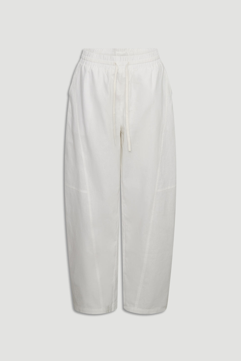 D-Luxe Linen Blend Barrel Pant