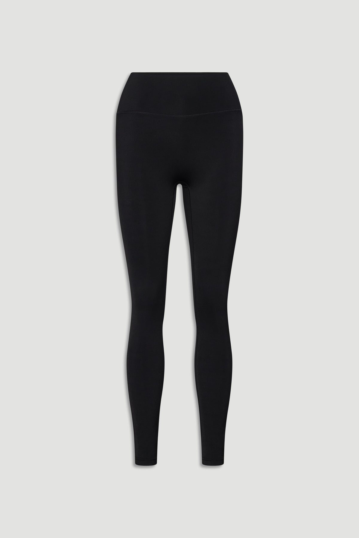 Black high-waisted leggings with a smooth, sleek fit designed for versatile everyday comfort and style