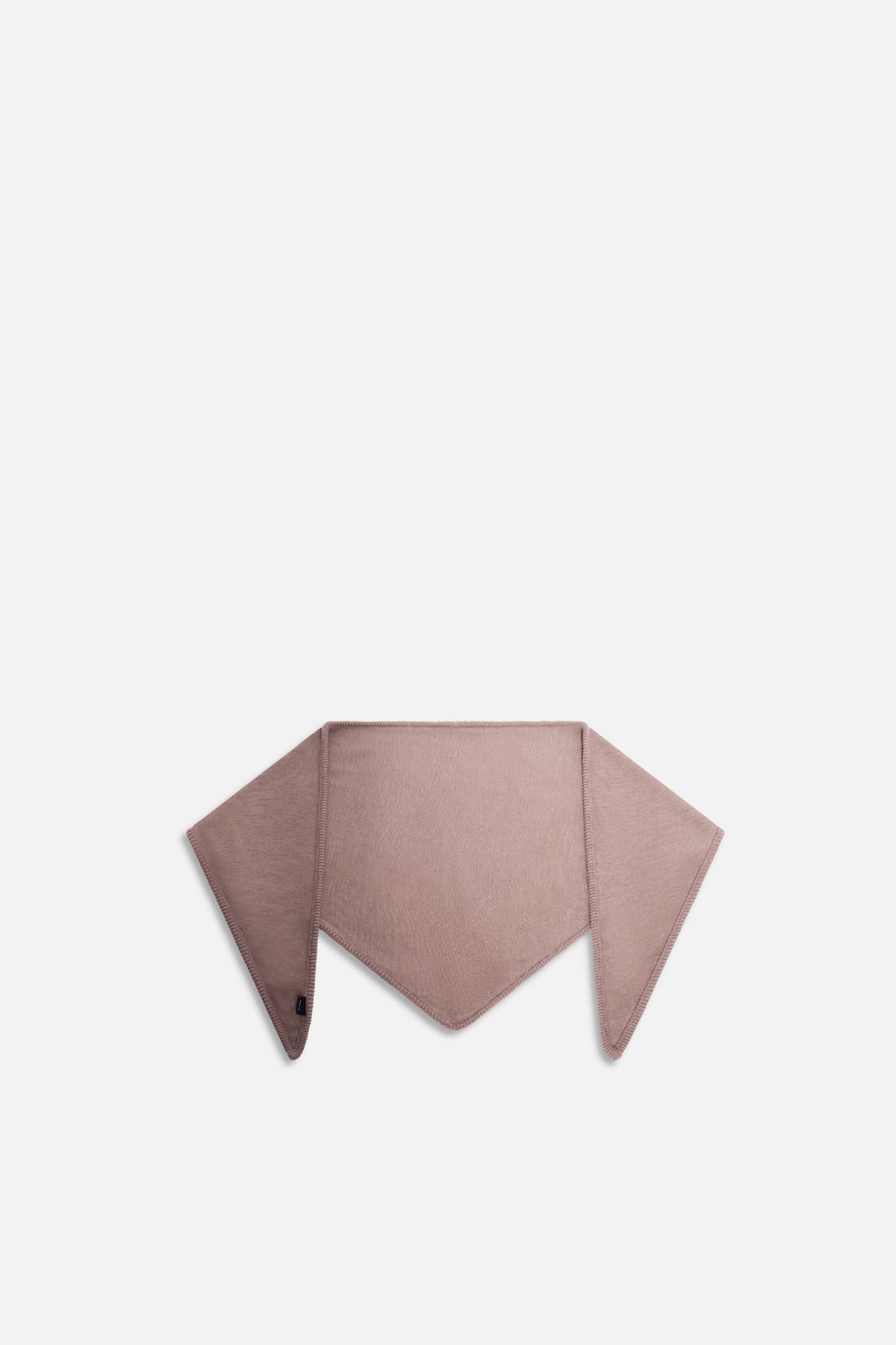 Soft biscuit-colored Gracie Triangle Scarf with a minimalist design, perfect for adding subtle warmth and style.