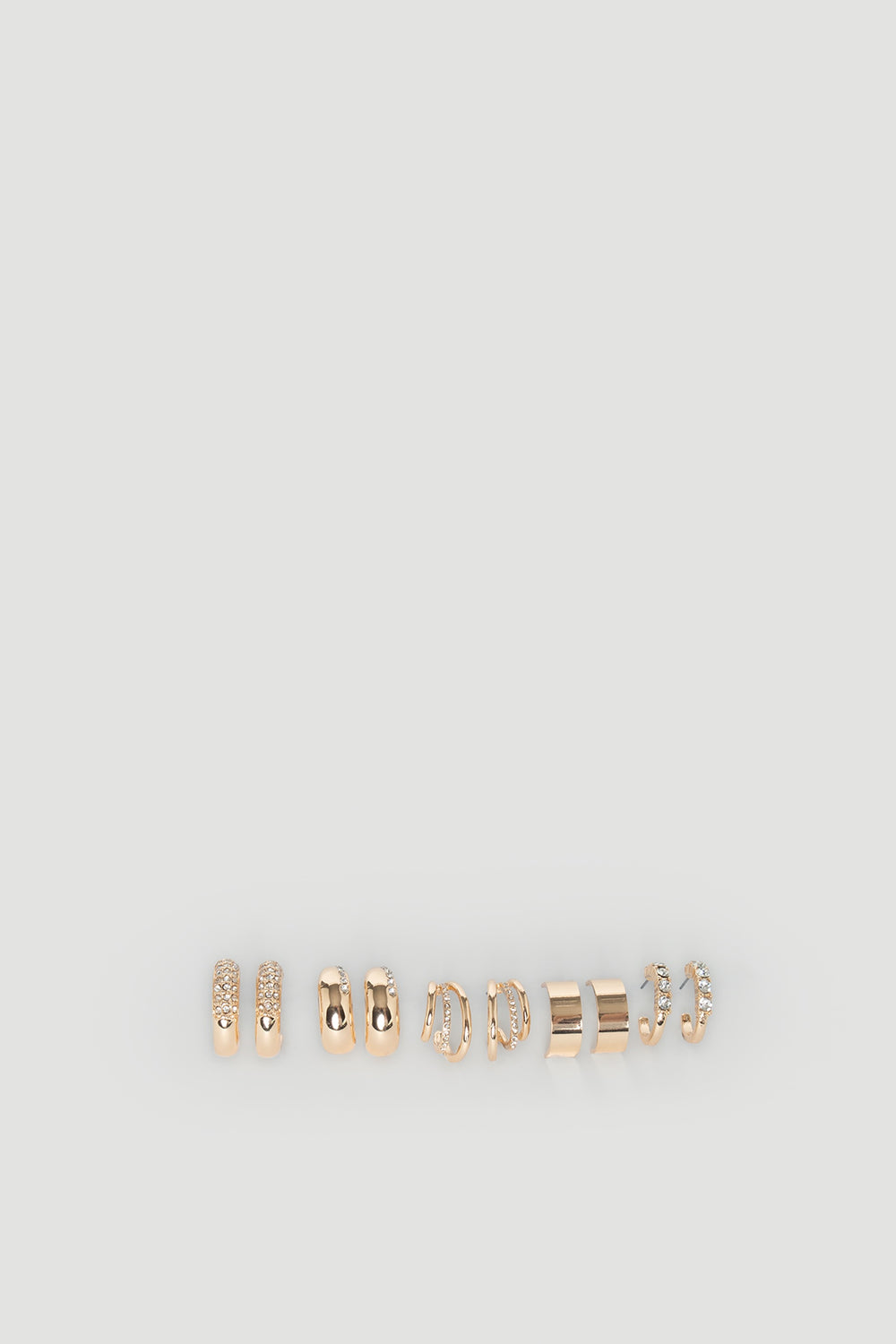 Cat Earring Multi Pack featuring varied gold-tone designs with crystal accents for effortless everyday sparkle and style.